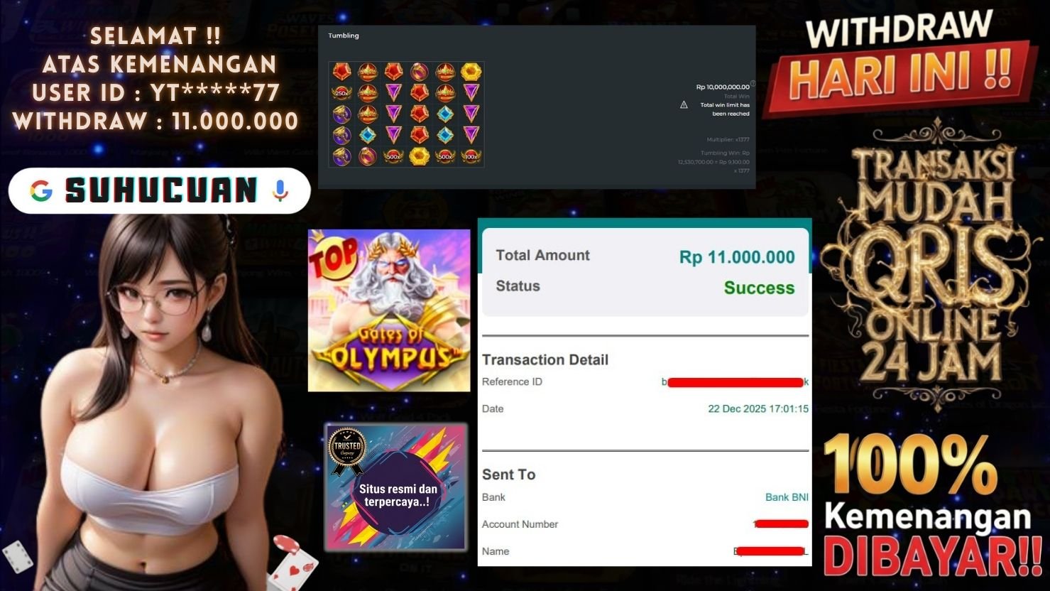 SUHUCUAN JACKPOT SLOT GATES OF OLYMPUS